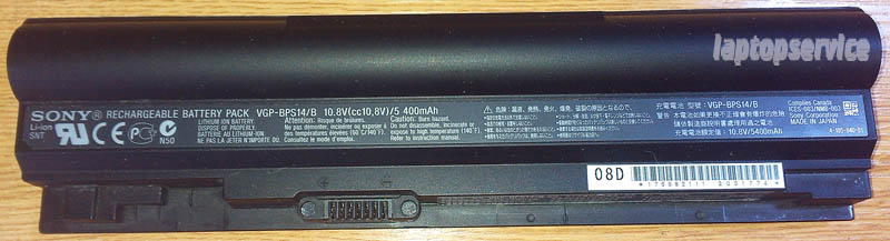 Батарея для ноутбука Sony VAIO VGN-TT1, VGP-BPS14B