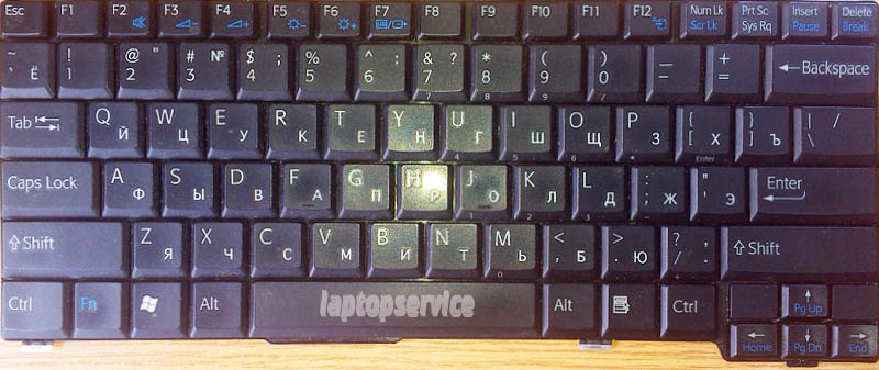 Клавиатура для ноутбука Sony VGN-S2XRP